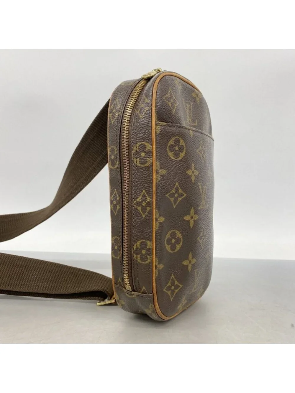 Louis Vuitton Belt Bag Monogram Pochette Gange Brown